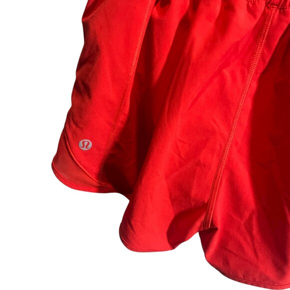 Lululemon Womens Running Shorts Size 6 Red Lightweight Stretchy - Picture 5 of 5